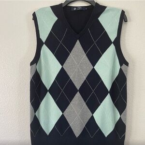 J. Crew Argyle Sweater Vest Size Medium - Unisex